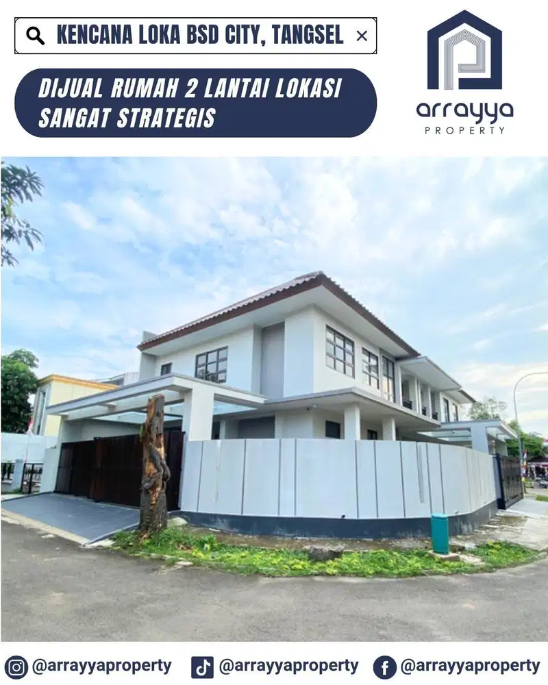 RUMAH MINIMALIS MODERN 2 LANTAI DI KENCANA LOKA BSD 'HRB191