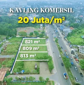 Kavling Komersil BSD Paling Strategis Pinggir Jalan Latinos Bisa KPR