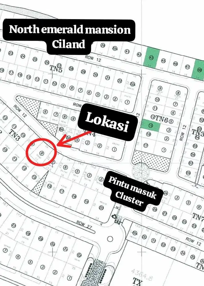 DIJUAL TANAH KAVLING NORTH EMERALD MANSION CITRALAND