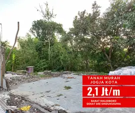 Tanah Barat Tugu Jogja, Murah, 2 Jt Kodya