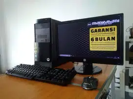 Core i3 Gen 3 + RAM 8 GB + SSD 128 GB + HDD 500 GB + Monitor 19 inci