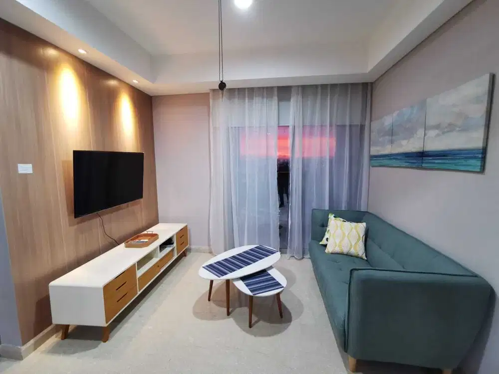 Apartemen Gold Coast PIK type 2BR luas 90m full furnish mewah
