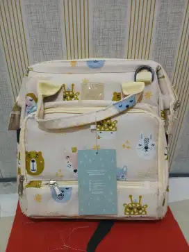 Tas Perlengkapan Bayi Papamama Animal Cute - Backpack Multifungsi