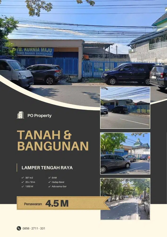 Tanah dan Bangunan Usaha Lamper Tengah Raya Semarang