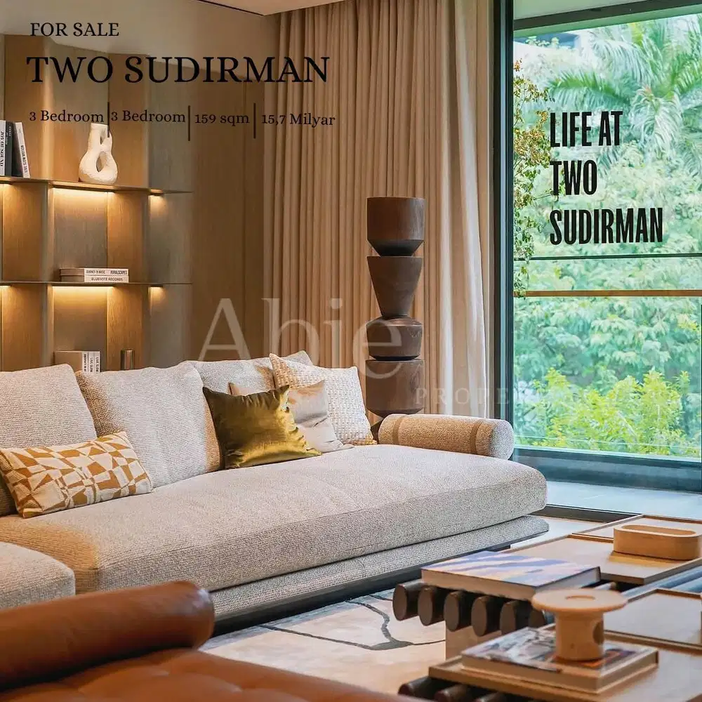 For Sale Apartement Two Sudirman T Jakarta 3Bedroom