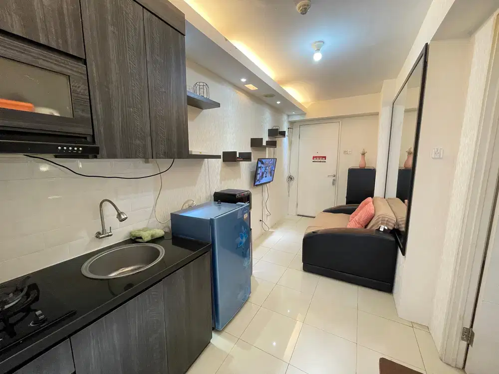 Siap Huni! 1BR Furnished Lt Rendah Geranium Apartemen Bassura City