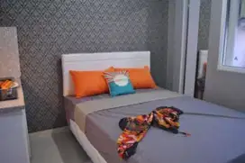 UNIT STUDIOROOM FURNISH GREEN PRAMUKA SQUARE SEWA PER/ TAHUN BOGENVILL