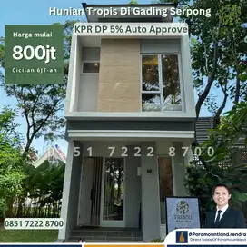 Dijual Rumah Cantik Dp 0% 2 Lantai Termurah Di Gading Serpong