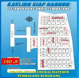 Tanah Kavling dekat ke Kampus Undip & Perum Emerald Mateseh Tembalang