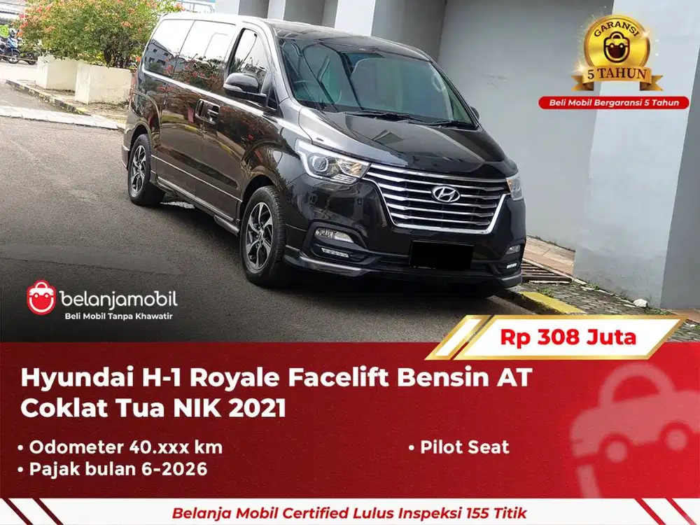 [ GARANSI 5TH ] Hyundai H1 H-1 H 1 Royale Facelift Bensin AT 2021/2022