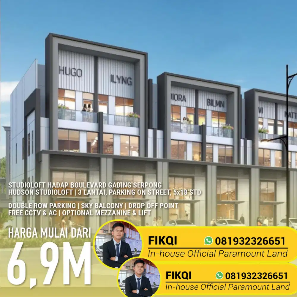 Hudson Studio Loft Hadap Boulevard Gading Serpong
