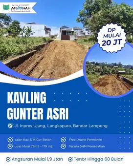 TANAH KAVLING DI PRAMUKA BISA KREDIT DP RINGAN