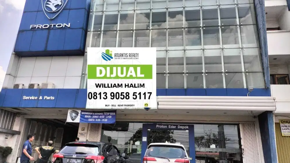 Gedung 4Lantai ex Showroom & bengkel mobil include Peralatan -OvenCat