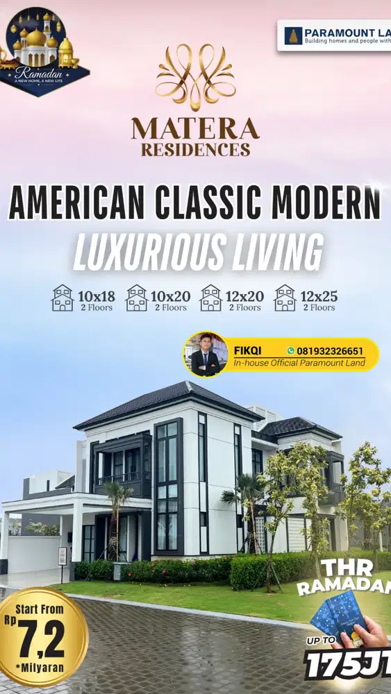 Rumah Termewah Stock Terbatas Matera Residences