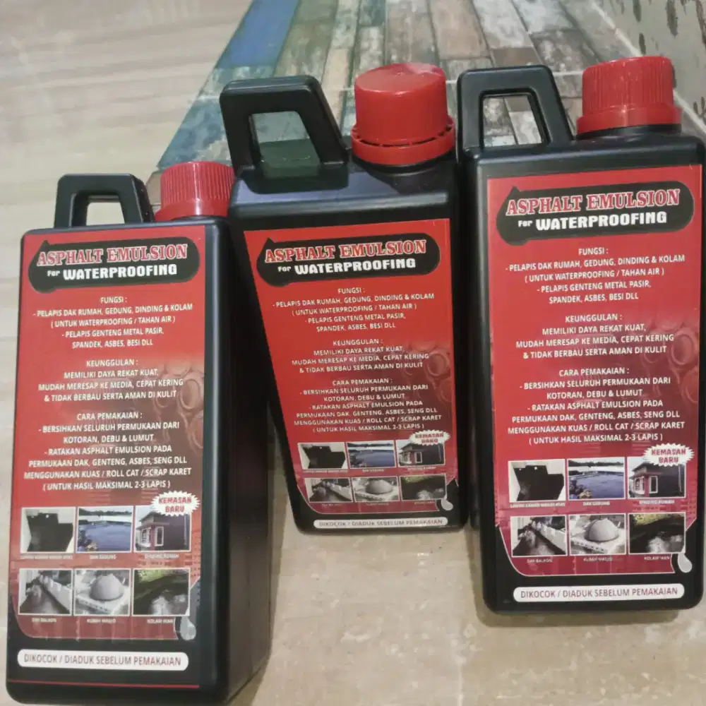 Asphalt emulsion for waterproofing