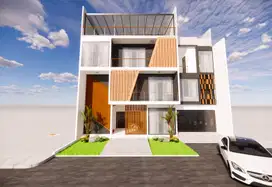 Rumah 3 lantai ada roof top BSD Griya Loka