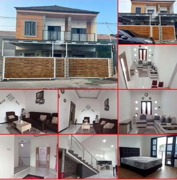 Rumah 2 lantai dlm cluster dkt jln raya tajem dibawah pasaran BU