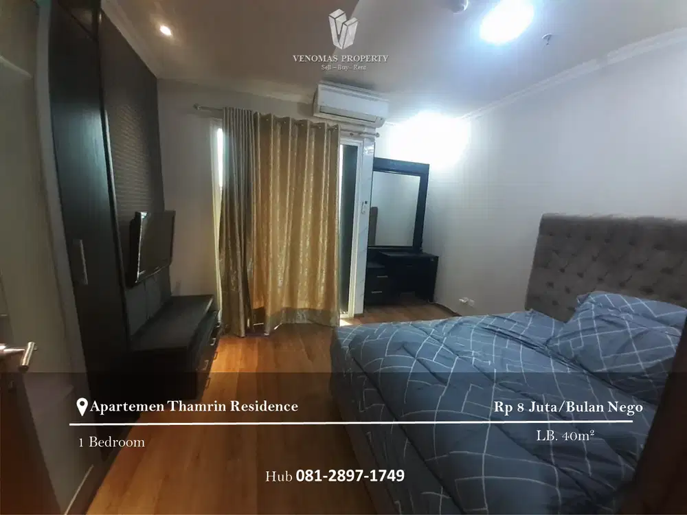 Disewakan Apartement Thamrin Residence 1BR Full Furnished