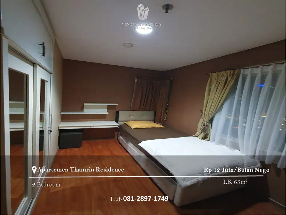 Disewakan Apartment Thamrin Residence 2BR Full Furnished High Floor