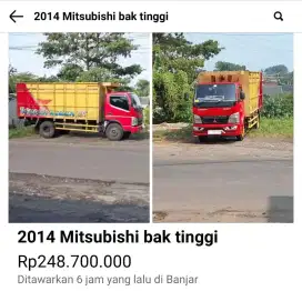 Di jual truk bak tingi 245juta,nego
