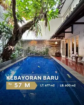 Prime Location Dijual Rumah Ada Pool di Kebayoran Baru Jakarta Selatan