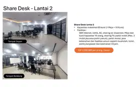 Disewakan Co Working Space Ruang Kantor, Ruang Meeting area Ciputat