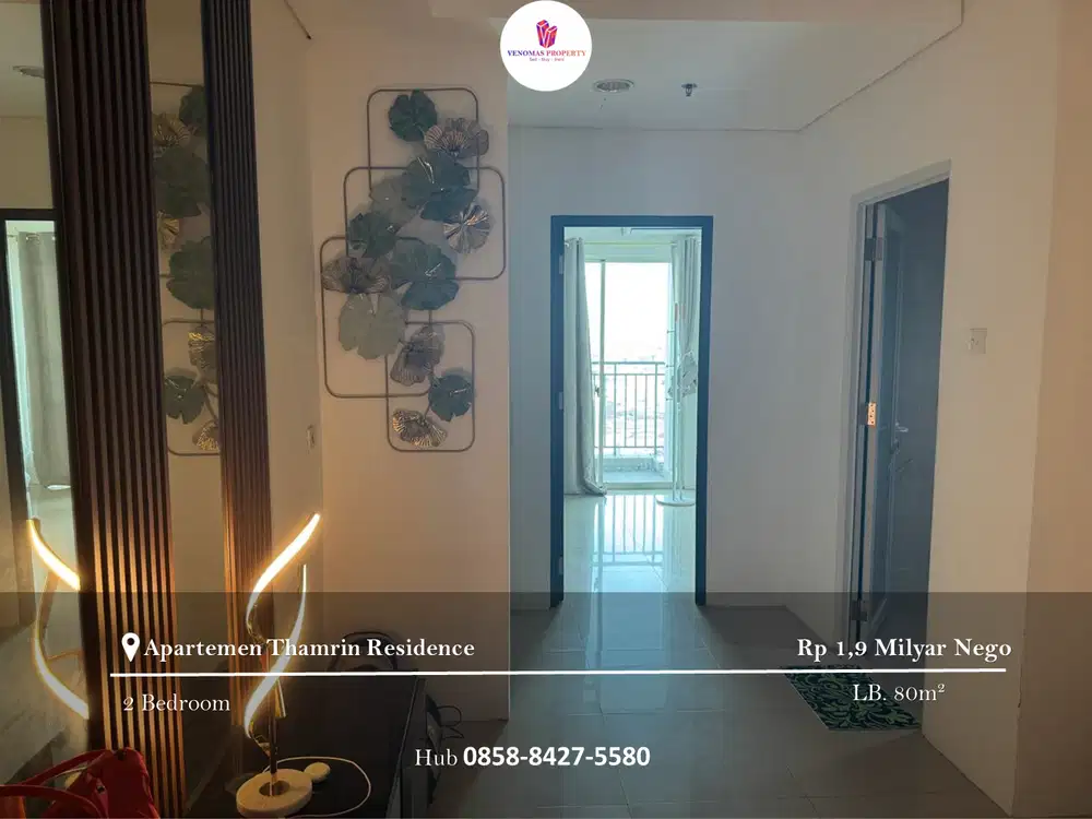 Dijual Apartement Thamrin Residence 2BR Full Furnished Tower C