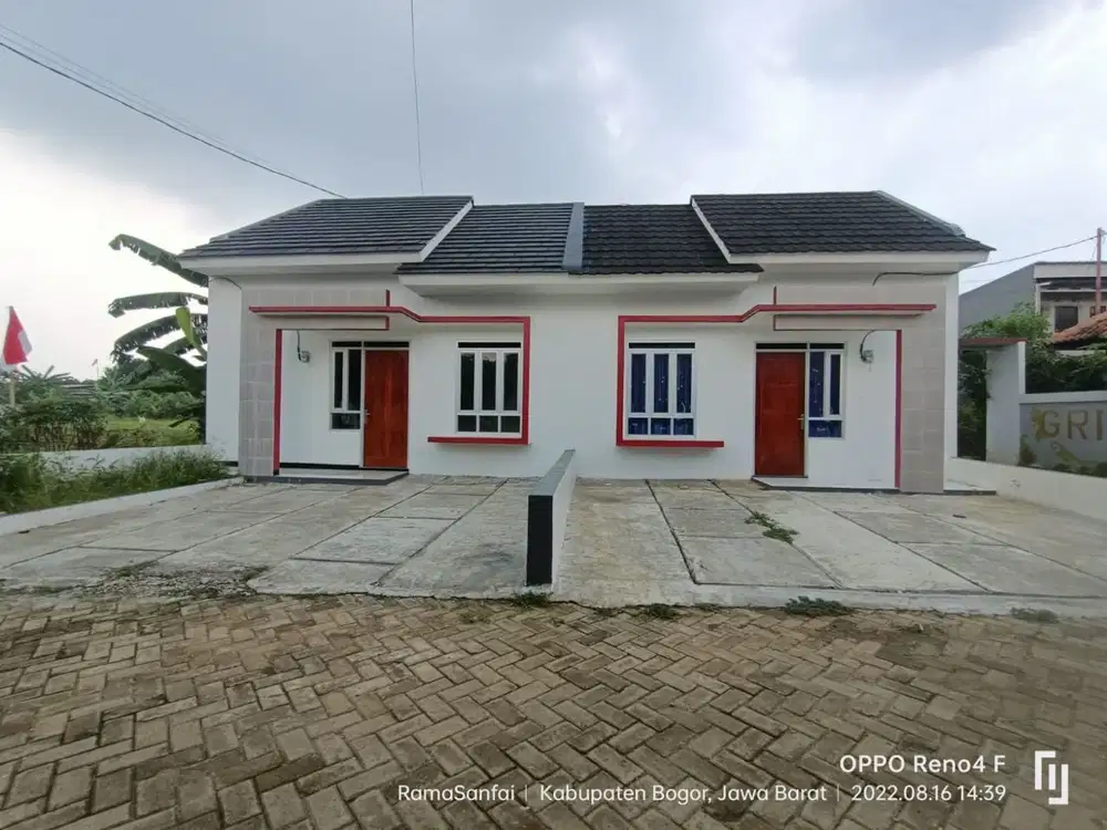 Rumah Cluster Bogor 2 Kamar Minimalis Dekat Tol Sentul Siap Huni