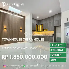 Rumah furnish cantik komplek opera house daerah pancing dan krakatau