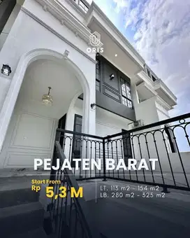 Dijual Rumah Brand New Dlm Townhouse di Pejaten Barat Jakarta Selatan