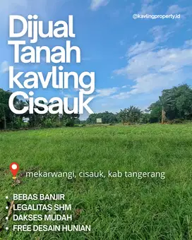 Kavling Hunian Asri Cisauk, 10 Menit ke Stasiun Cicayur, Bebas Banjir