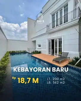 Dijual Rumah Brand New Ada Pool di Kebayoran Baru Jakarta Selatan