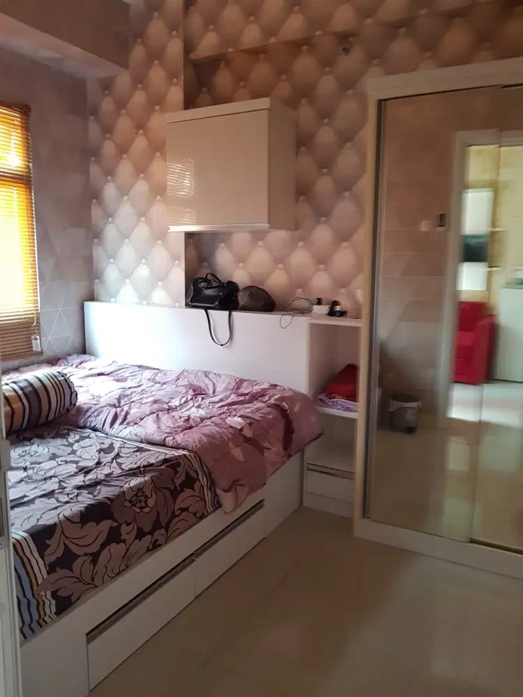 The green pramuka city 2 kamar furnish lengkap sewa harian
