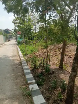 Tanah Masaran dekat jalan Nasional cocok buat resto kos hunian gudang
