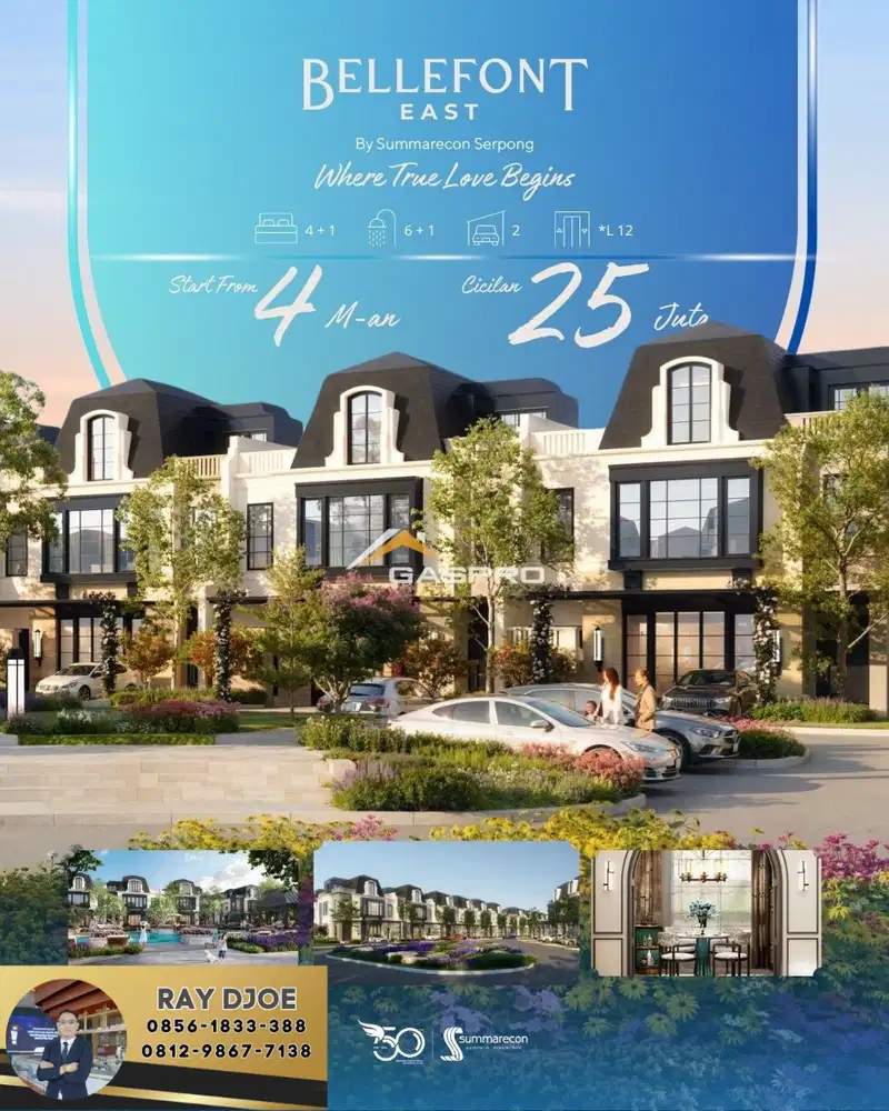 Rumah konsep Paris pertama di Gading Serpong Bellefont