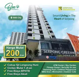 APARTEMEN SERPONG GREEN VIEW-TANPA DP-BOOKING FEE 5 JT LANGSUNG AKAD