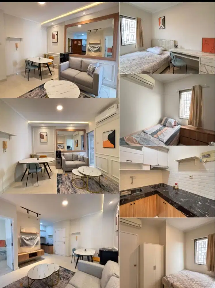 Disewakan apartemen Mediterania kelapa gading 2 kamar full furnish