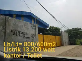 DIJUAL/DISEWA GUDANG TANAH 800/BANGUNAN 600M2 DI KAVLING DPR,TANGERANG