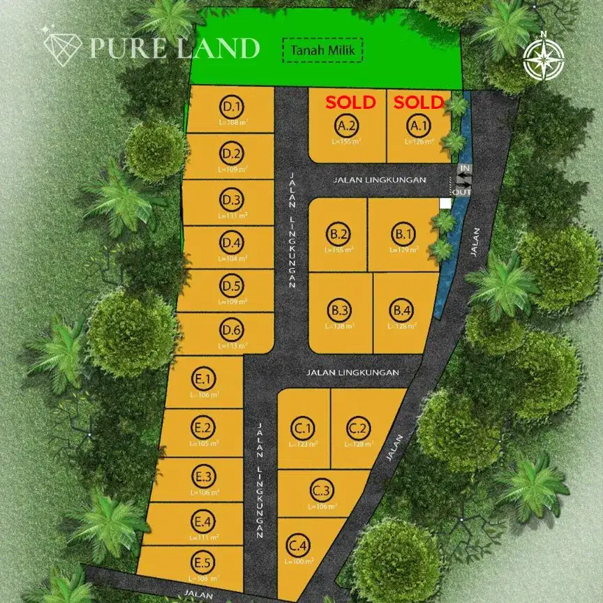 3BR Luxurious Residence in Puri Gading Jimbaran