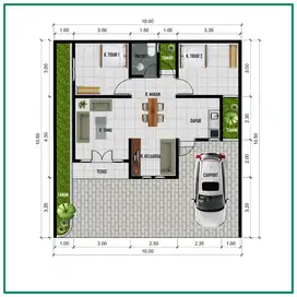 Rumah Classic 1 Lantai 2 kamar Tidur di Selatan Tugu Kartasura