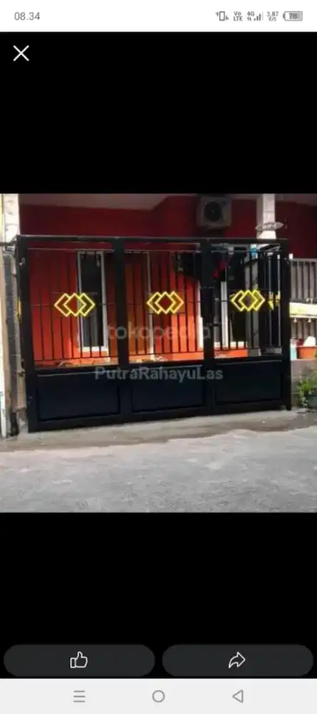 jasa buat pagar tralis pintu almunium
