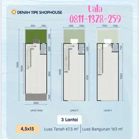 PREMIUM RUKO GADING SERPONG HAMPTON EAST Lokasi paling Depan 4,5x15