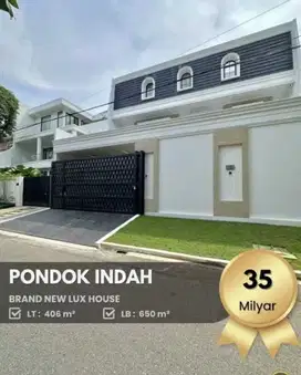 RUMAH DIJUAL BRAND NEW DI PONDOK INDAH JAKARTA SELATAN