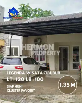Rumah 1 Lantai Minimalis Lokasi favorit di Legenda Wisata , Harga Nego