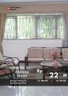 Di Jual Rumah Lama Bagus Siap Huni di Pondok Indah, Jakarta Selatan