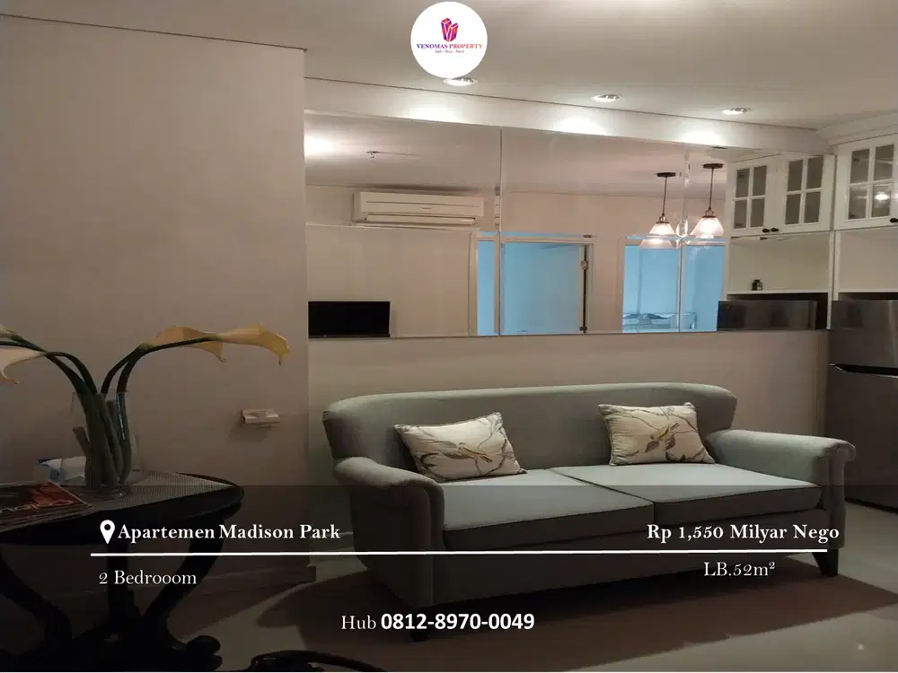 Dijual Apartement Madison Park 2BR Full Furnished