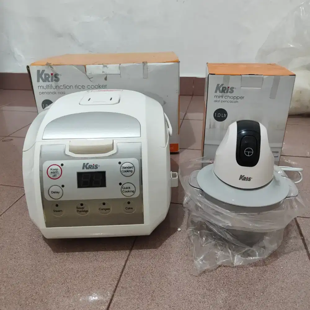 Multifunction Rice Cooker Kris 1,8L & Mini Chopper Kriss