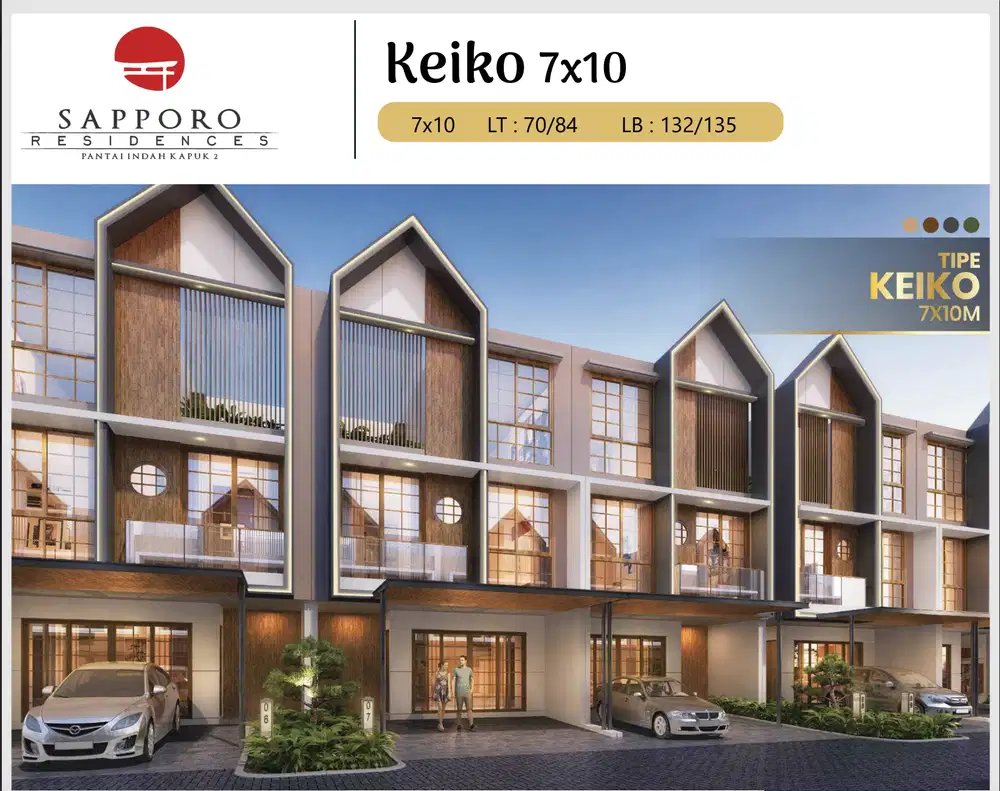 Rumah 3 Lantai Sapporo Residence di PIK 2