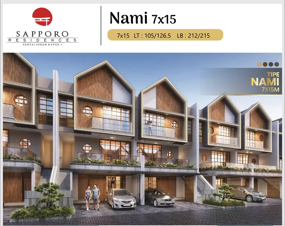 Rumah 3 Lantai Sapporo Residence di PIK 2