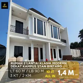S627.Cluster Clasic Modern 2Lt Ready Nempel Bintaro Dp0% 10 Jt All in